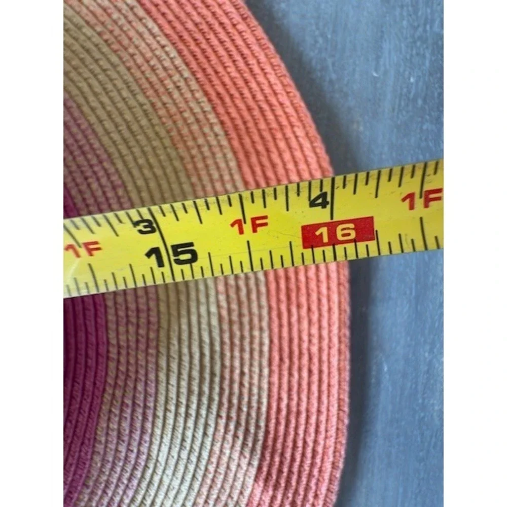 Wide-Brimmed Vacation Sun Hat Protection Packable Floppy Braided Beach Carribean